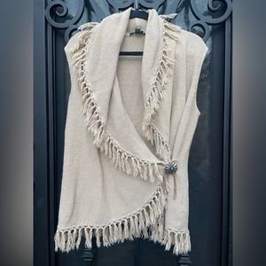Ralph Lauren Boho / Western Tasseled Shawl/ Vest